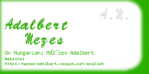 adalbert mezes business card